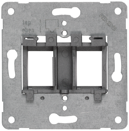 5TG2058-4 SUPPORT PLATE MODULAR-JACK SILBER