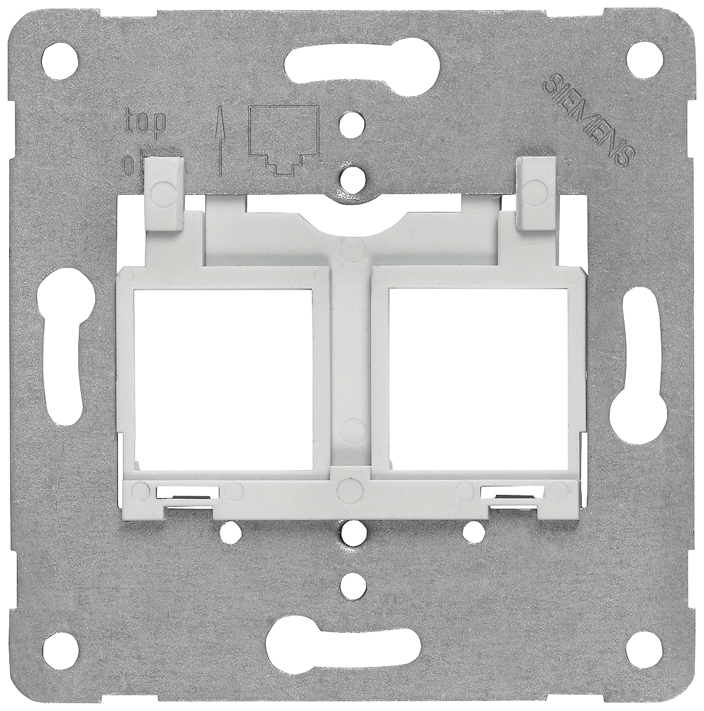 P_I201_XX_08286P 5TG2058-3 SUPPORT PLATE MODULAR-JACK GREY - Зображення 1