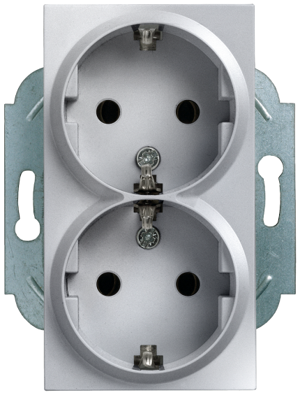 5UB2212-4  MIRO,SCHUKO-DOUBLE SOCKET OUTLET...