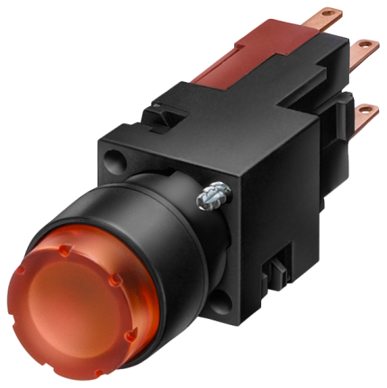 3SB2202-0LF01 PUSHBUTTON, BLUE, RAISED, 1NO