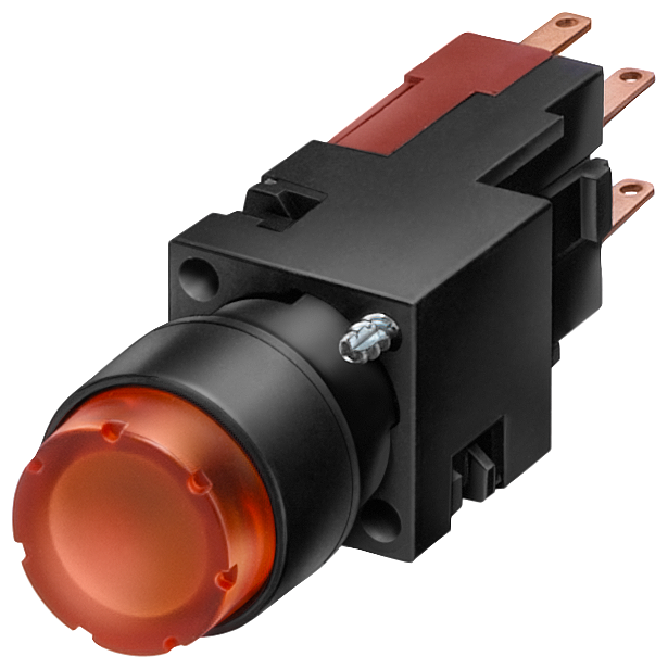 P_NSD0_XX_00785P 3SB2202-0LD01 PUSHBUTTON, YEL., RAISED, 1NO - Зображення 1