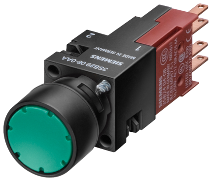 3SB2227-0AC01 ILL. PUSHBUTTON, RED, W2X4.6D, 2...