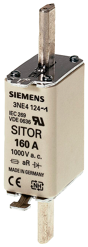 3NE4120 SITOR fuse link, with blade cont...