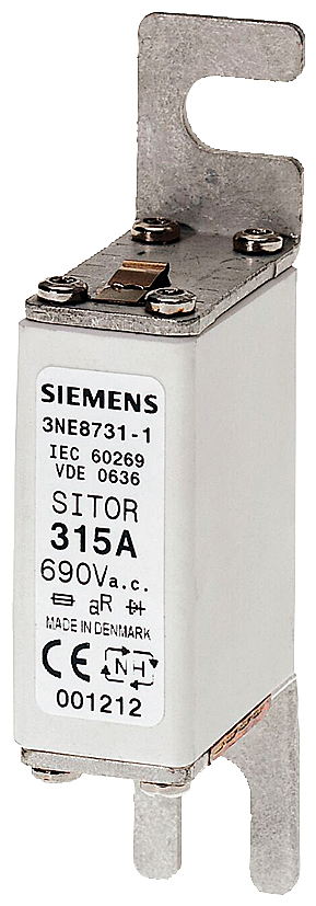 3NE8702-1  SITOR fuse link, with bolt-on links