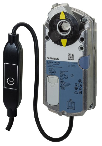 GEB161.1E/MO Rotary air damper actuators 20 Nm, Modbus RTU, without spring return