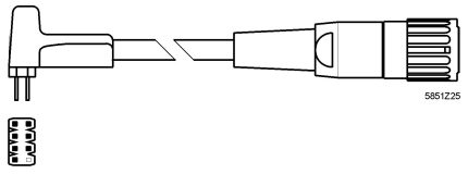Connecting cable with 7-pole plug